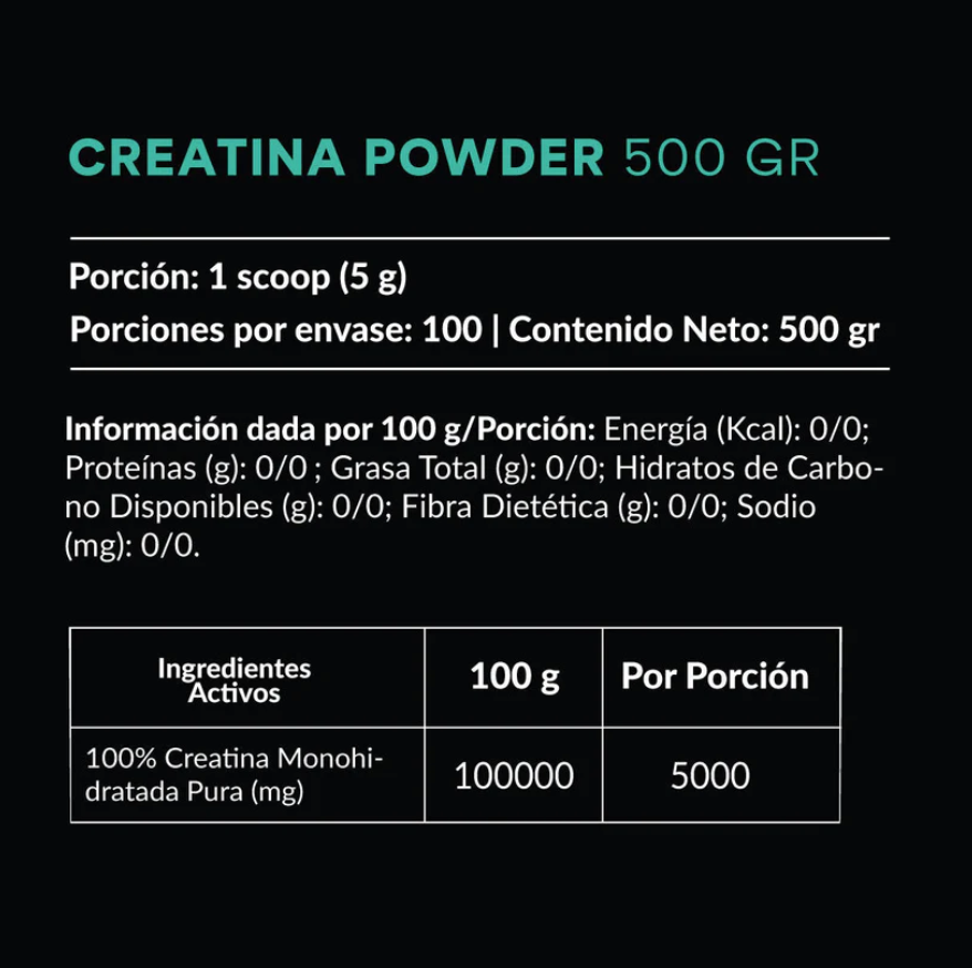 10 Creatinas Monohidratadas en Polvo - (500 g) c/u