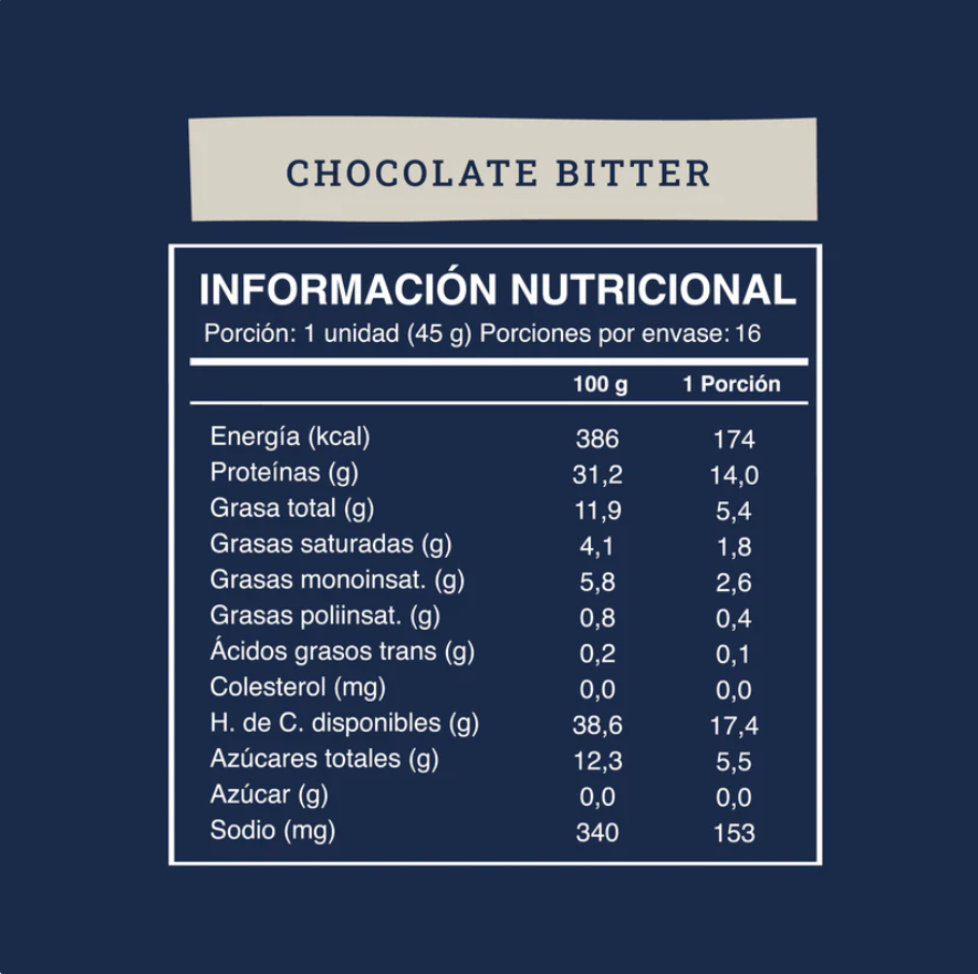 Wild Protein Vegana Chocolate Bitter - x12 display de 16 uds