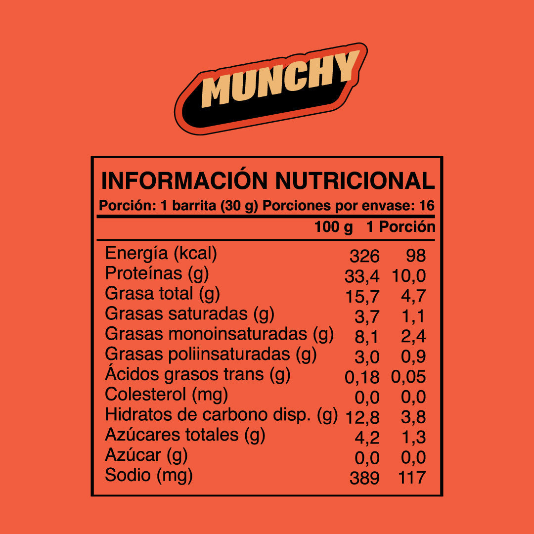 Wild Protein Munchy Chocolate Maní - 16 unidades