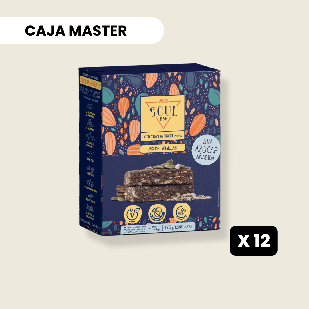 12 cajas Soul Bar Semillas Ancestrales - 5 unidades c/u