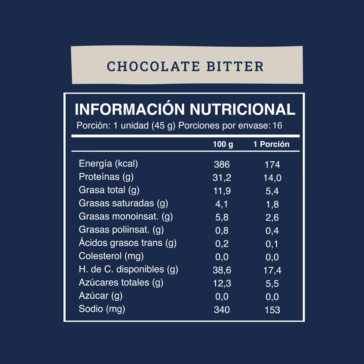 Wild Protein Vegana Chocolate Bitter - 16 unidades
