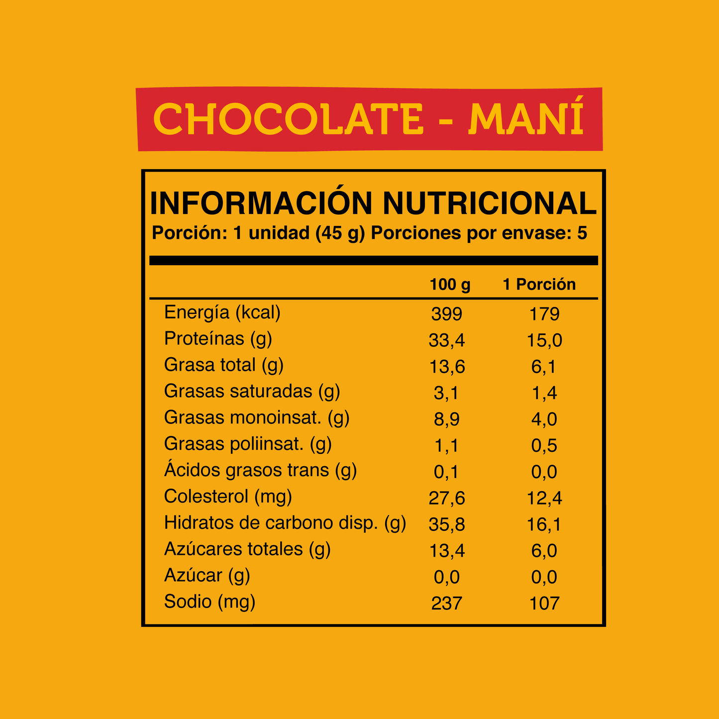 Wild Protein Chocolate Maní - x12 display de 5 uds