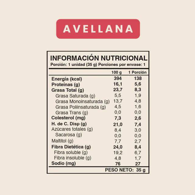 Wild Fit Avellana - 16 unidades