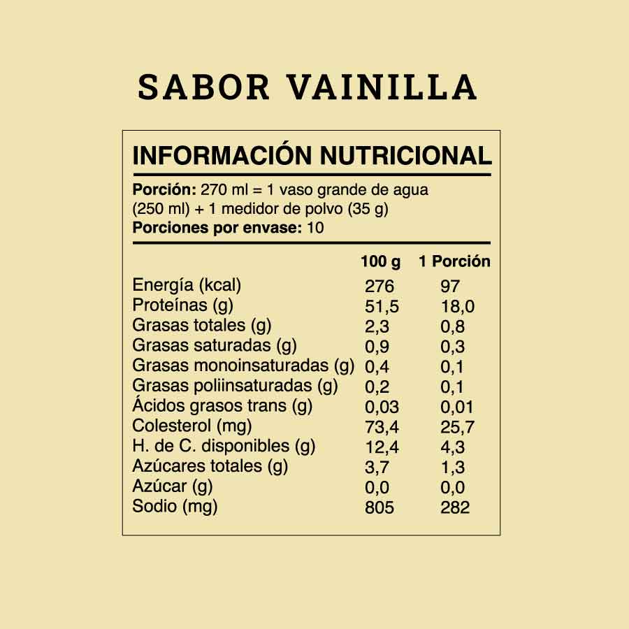 Shake en Polvo sabor Vainilla (350 g)