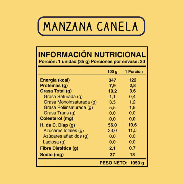 Soul Bar Manzana Canela - 30 unidades