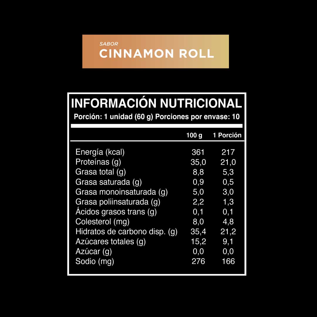 Barrita Wild Protein Pro Cinnamon Roll 10 u