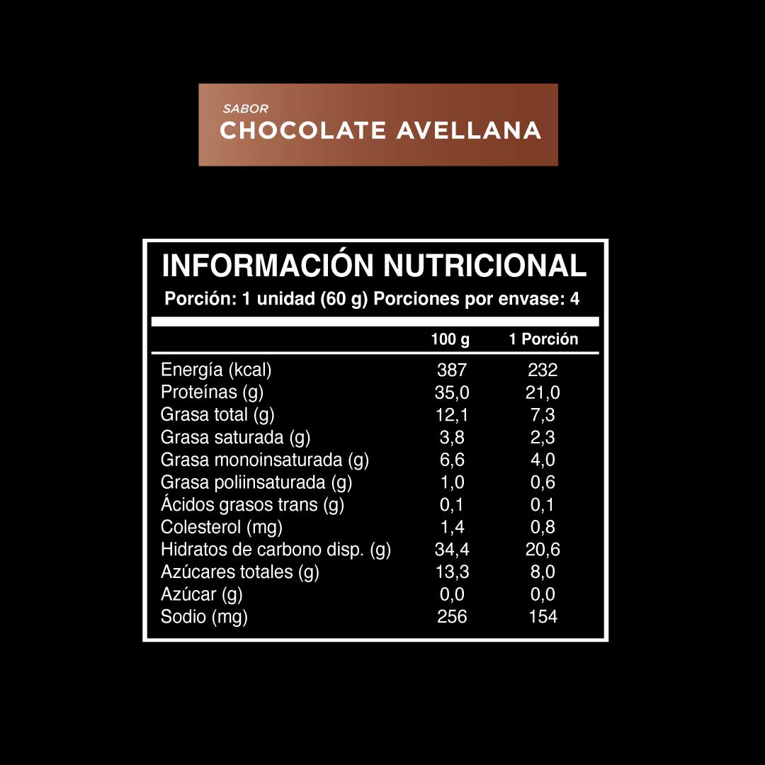 Barrita Wild Protein Pro Chocolate Avellana 4 u