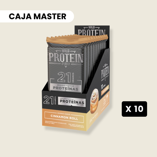 10 cajas Wild Protein Pro Cinnamon Roll - 10 unidades c/u