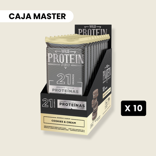 10 cajas Wild Protein Pro Cookies & Cream - 10 unidades c/u