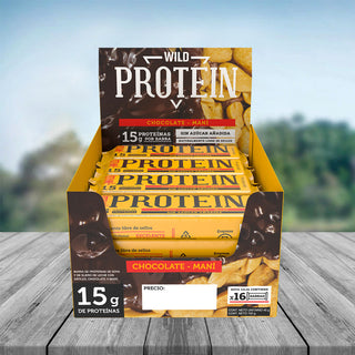 Wild Protein Chocolate-Maní 16 unidades