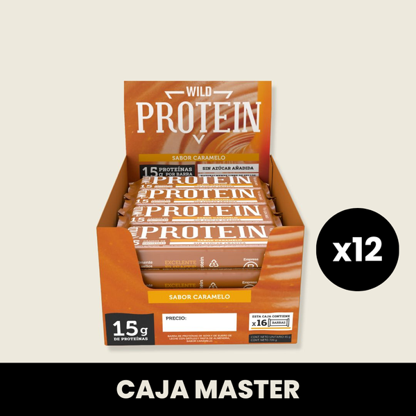 Caja Master Wild Protein Caramelo 16 Uds