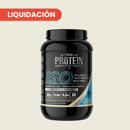 WILD PROTEIN PRO BATIDO PROTEICO ISO VAINILLA FRANCESA 2000g 1U TARRO