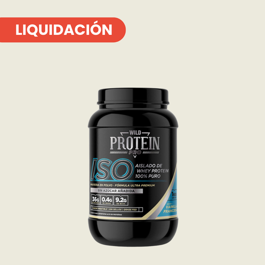 WILD PROTEIN PRO BATIDO PROTEICO ISO VAINILLA FRANCESA 1000g 1U TARRO