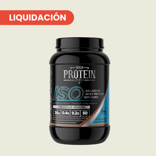 WILD PROTEIN PRO BATIDO PROTEICO ISO CHOCOLATE AVELLANA 2000g 1U TARRO