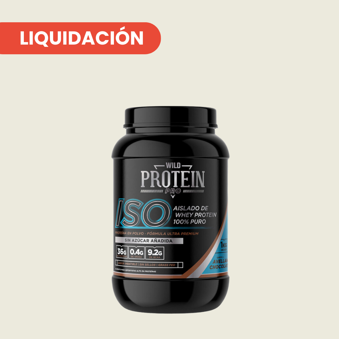 WILD PROTEIN PRO BATIDO PROTEICO ISO CHOCOLATE AVELLANA 1000g 1U TARRO