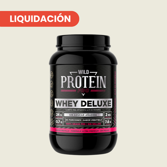 WILD PROTEIN PRO BATIDO PROTEICO WHEY DELUXE FRUTILLA 2000g 1U TARRO