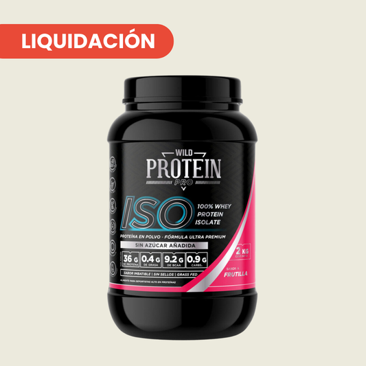 WILD PROTEIN PRO BATIDO PROTEICO ISO FRUTILLA 2000g 1U TARRO