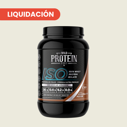 WILD PROTEIN PRO BATIDO PROTEICO ISO CHOCOLATE FUDGE 2000g 1U TARRO