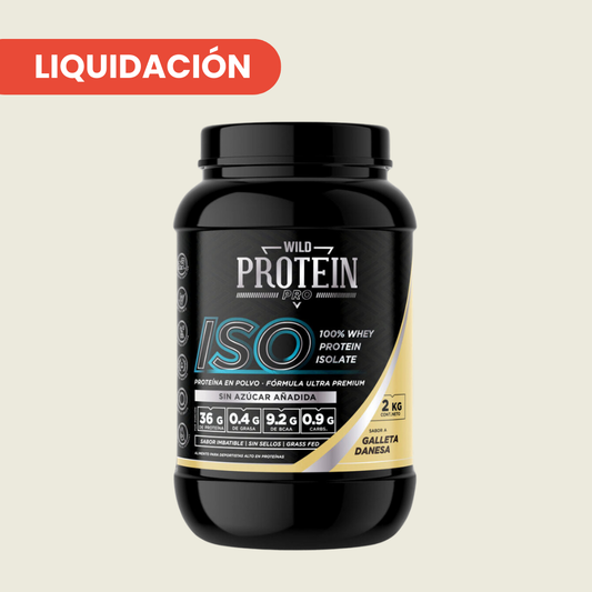 WILD PROTEIN PRO BATIDO PROTEICO ISO GALLETA DANESA 2000g 1U TARRO