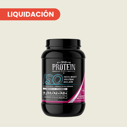 WILD PROTEIN PRO BATIDO PROTEICO ISO CHEESECAKE FRUTOS ROJOS 1000g 1U TARRO