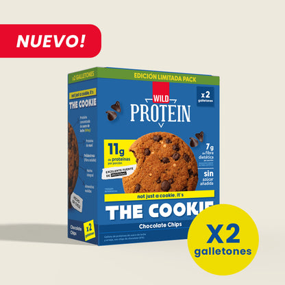 Wild Protein Cookie Chocolate Chips - x12 display de 2 uds