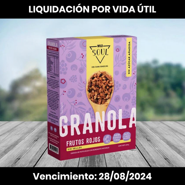 Granola Soul Frutos Rojos 200 g | Liquidación