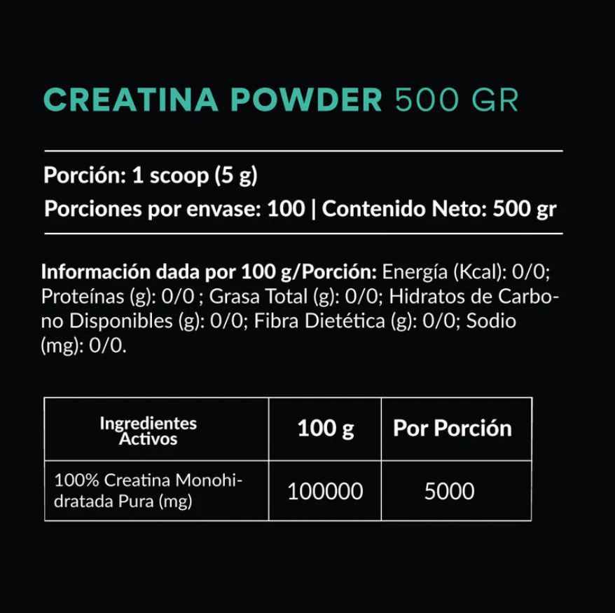 Caja Master Creatina en Polvo (500gr) - 10 tarros