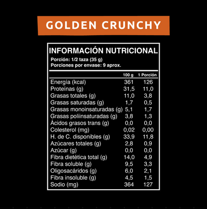 Caja Master Wild Protein Granola Golden Crunchy (300g) - 12 cajas