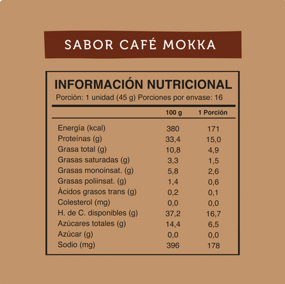 12 cajas Wild Protein Vegana Mokka - 16 unidades c/u