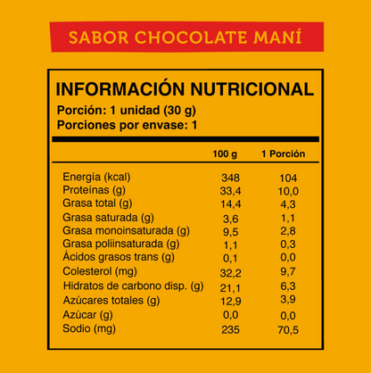 10 cajas Wild Protein Mini Chocolate Maní - 24 unidades c/u