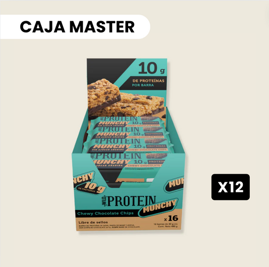 12 cajas Munchy Bar Chocolate Chips - 16 unidades c/u