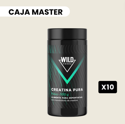 Caja Master Creatina en Polvo (500gr) - 10 tarros