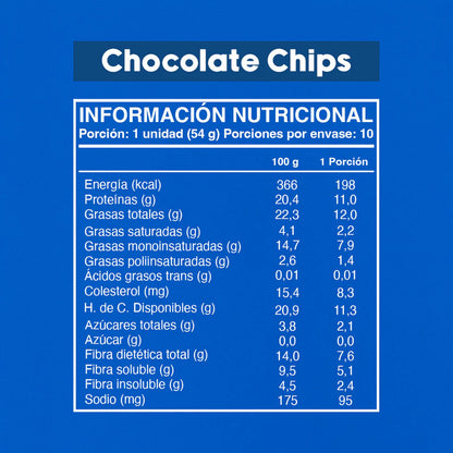 Wild Protein Cookie Chocolate Chips - x4 display de 10 uds