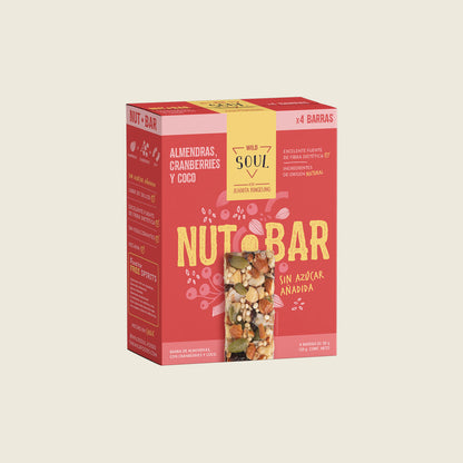 Wild Soul Barra Frutos Secos Cranberry Coco 4 unidades