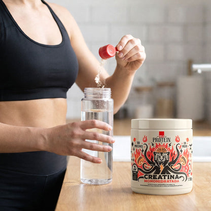 Wild Protein Creatina Monohidratada en Polvo - 12 tarros de 500 g c/u