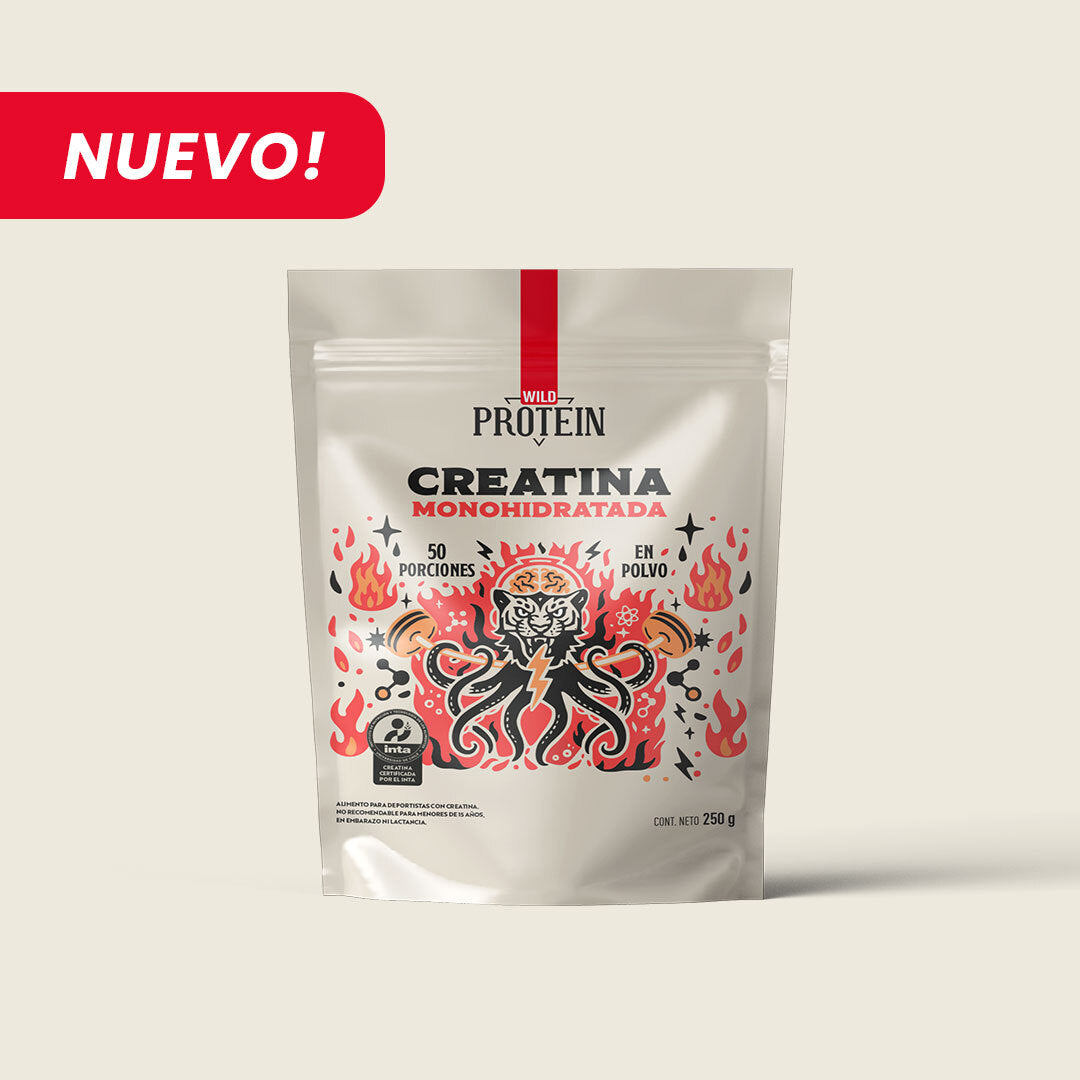 Wild Protein Creatina Monohidratada en Polvo - 12 doypack de 250 g c/u