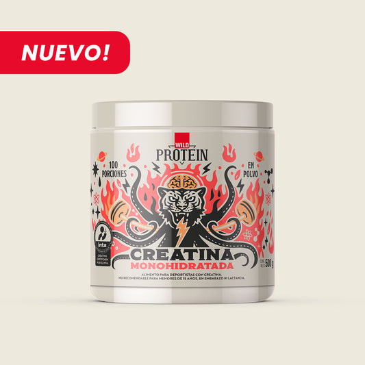 Wild Protein Creatina Monohidratada en Polvo - 12 tarros de 500 g c/u