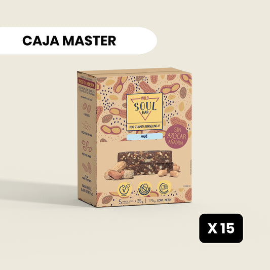 15 cajas Soul Bar Maní - 5 unidades c/u
