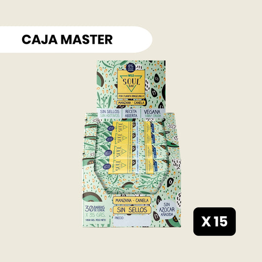 15 cajas Soul Bar Manzana Canela - 30 unidades c/u