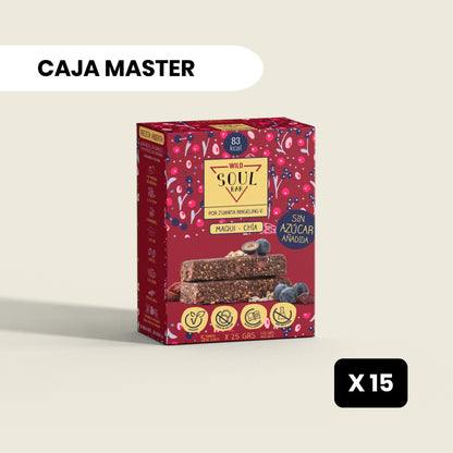 15 cajas Soul Bar Maqui Chía - 5 unidades c/u
