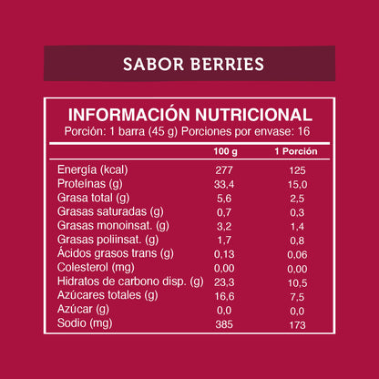 Wild Protein Berries - x12 display de 16 uds