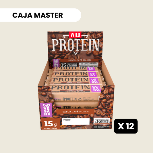 12 cajas Wild Protein Vegana Mokka - 16 unidades c/u