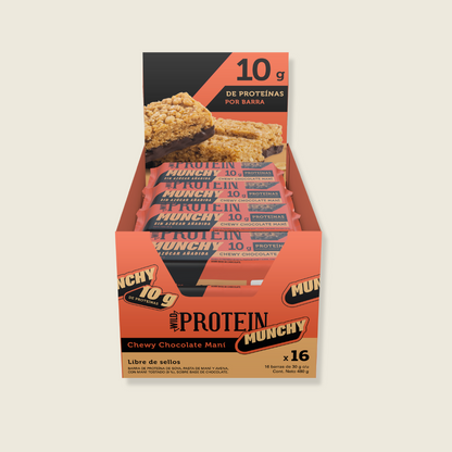 Wild Protein Munchy Chocolate Maní 16 unidades