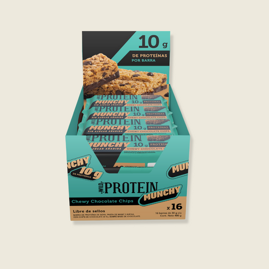 Wild Protein Munchy Chocolate Chips 16 unidades