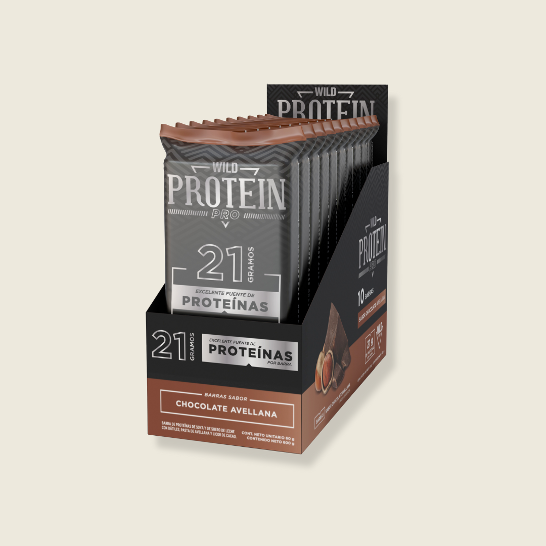 Wild Protein Pro Chocolate Avellana 10 unidades