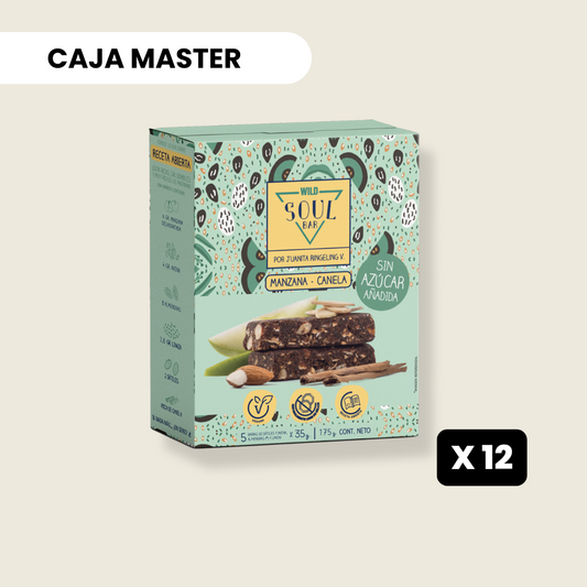 12 Cajas Soul Bar Manzana-Canela 5 unidades c/u