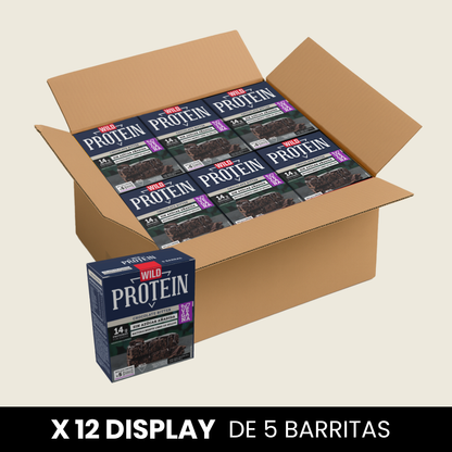 Wild Protein Vegana Chocolate Bitter - x12 display de 5 uds