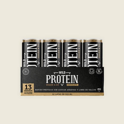 Pack Shake&Go Chocolate - 6 cajas master de 12 uds (310 ml c/u)