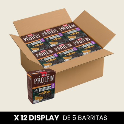Wild Protein Vegana Chocolate Naranja - x12 display de 5 uds