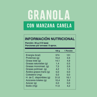 Granola Soul Manzana Canela 200 g | Liquidación